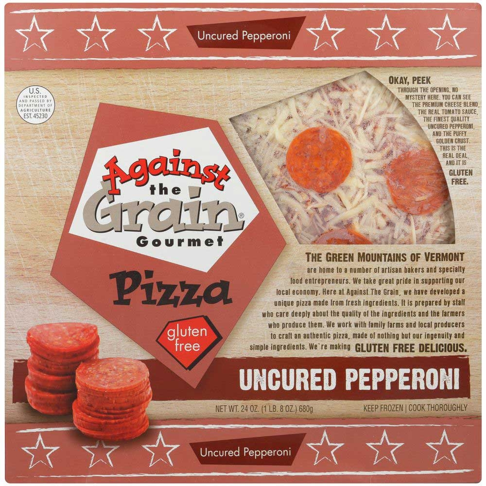 Against The Grain Gluten Free Pepperoni Pizza, 24 Ounce -- 6 per case.