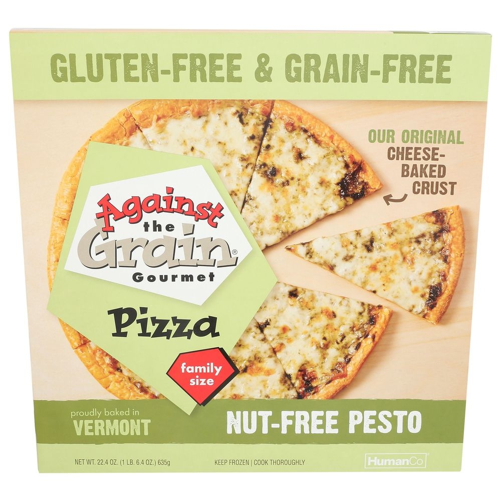 Against the Grain Gourmet Nut Free Pesto Pizza, 22.4 Ounce -- 6 per case