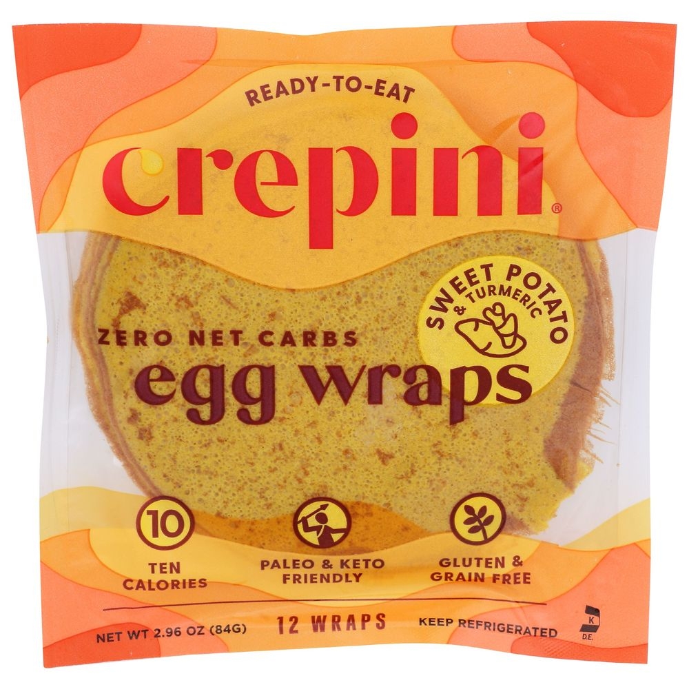 Crepini Egg Wrap with Sweet Potato and Turmeric, 3 Ounce -- 12 per case