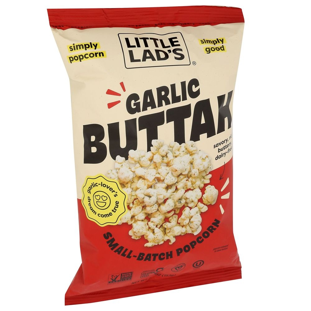 Little Lads Garlic Buttah Popcorn, 5.4 Ounce -- 6 per case