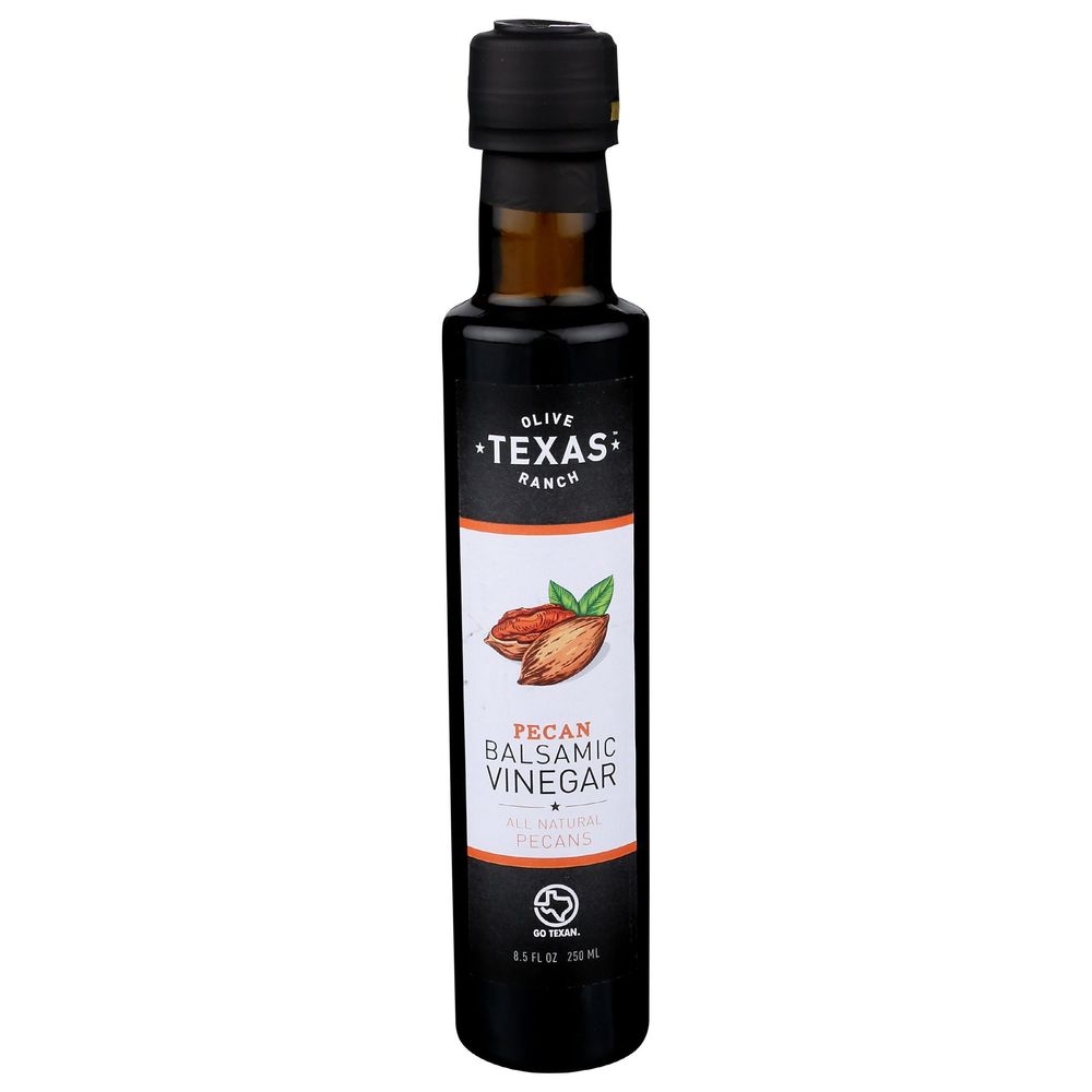 Texas Olive Ranch Pecan Balsamic Vinegar, 8.5 Fluid Ounce -- 12 per case