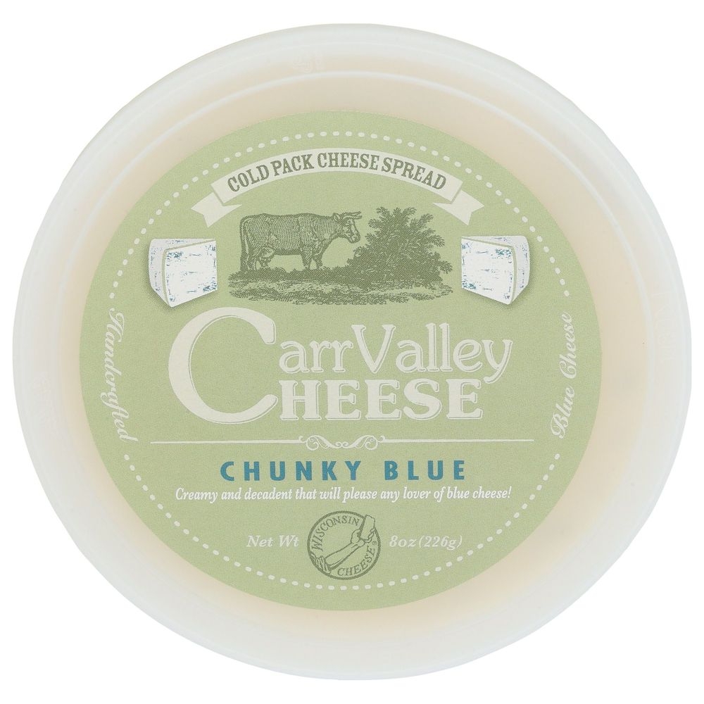 Carr Valley Chunky Blue Cheese Spread, 8 Ounce -- 12 per case