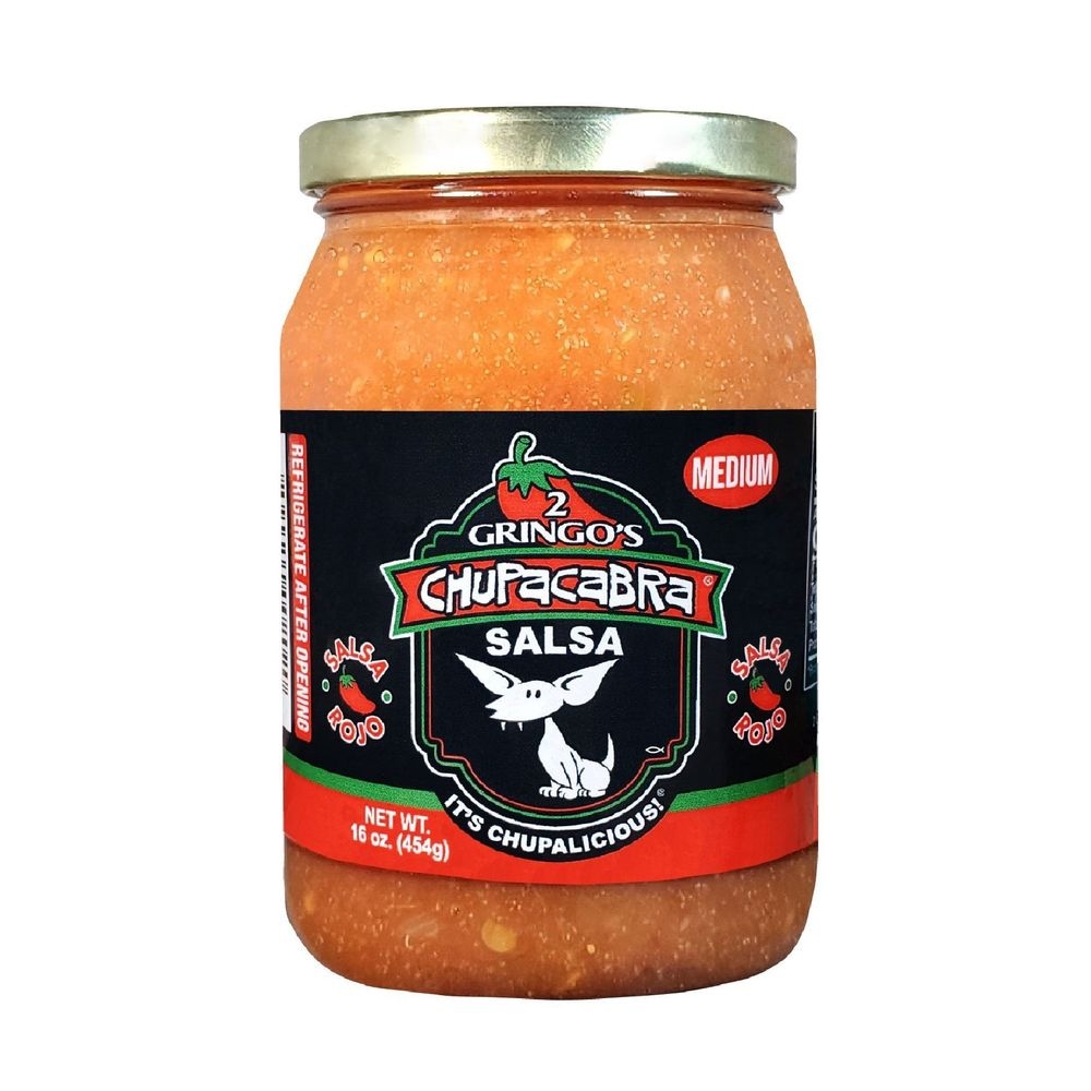 2 Gringos Chupacabra Medium Salsa, 16 Ounce -- 6 per case