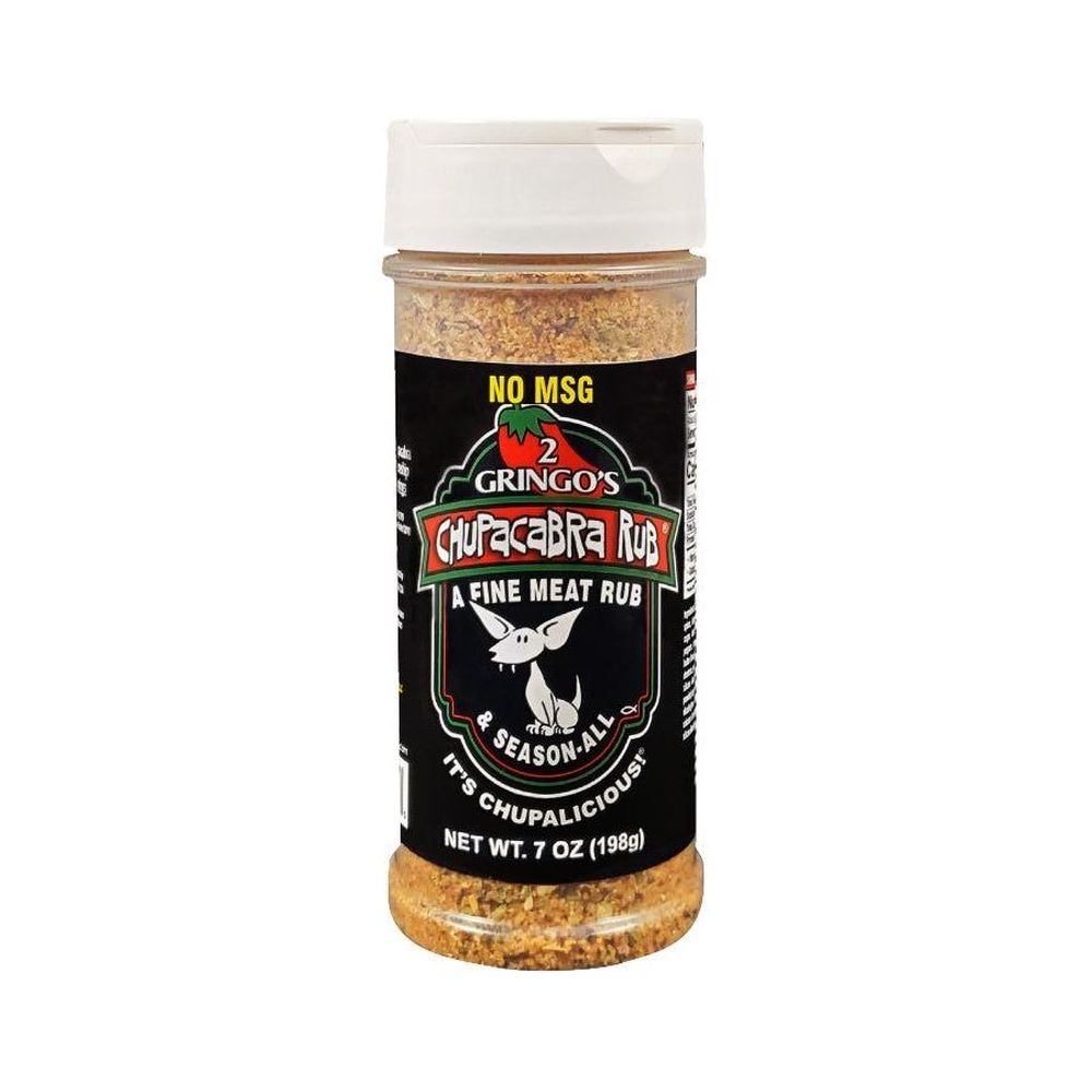 2 Gringos Chupacabra No Msg Rub Seasoning, 7 Ounce -- 6 per case