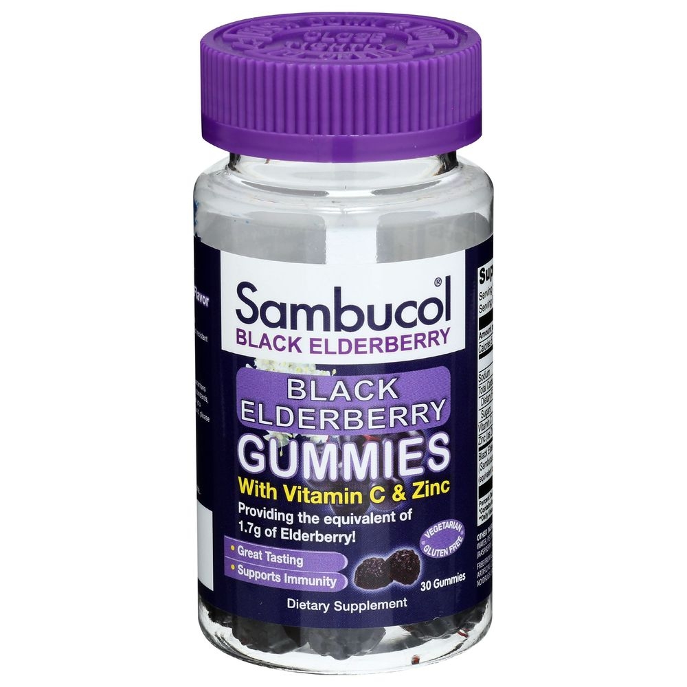 Sambucol Black Elderberry Immune Support Gummies, 30 count -- 3 per case