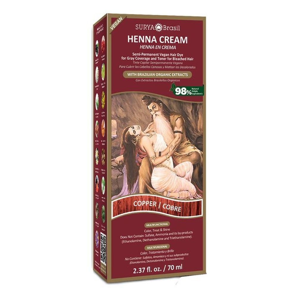 Surya Brasil Copper Henna Cream, 2.37 Ounce