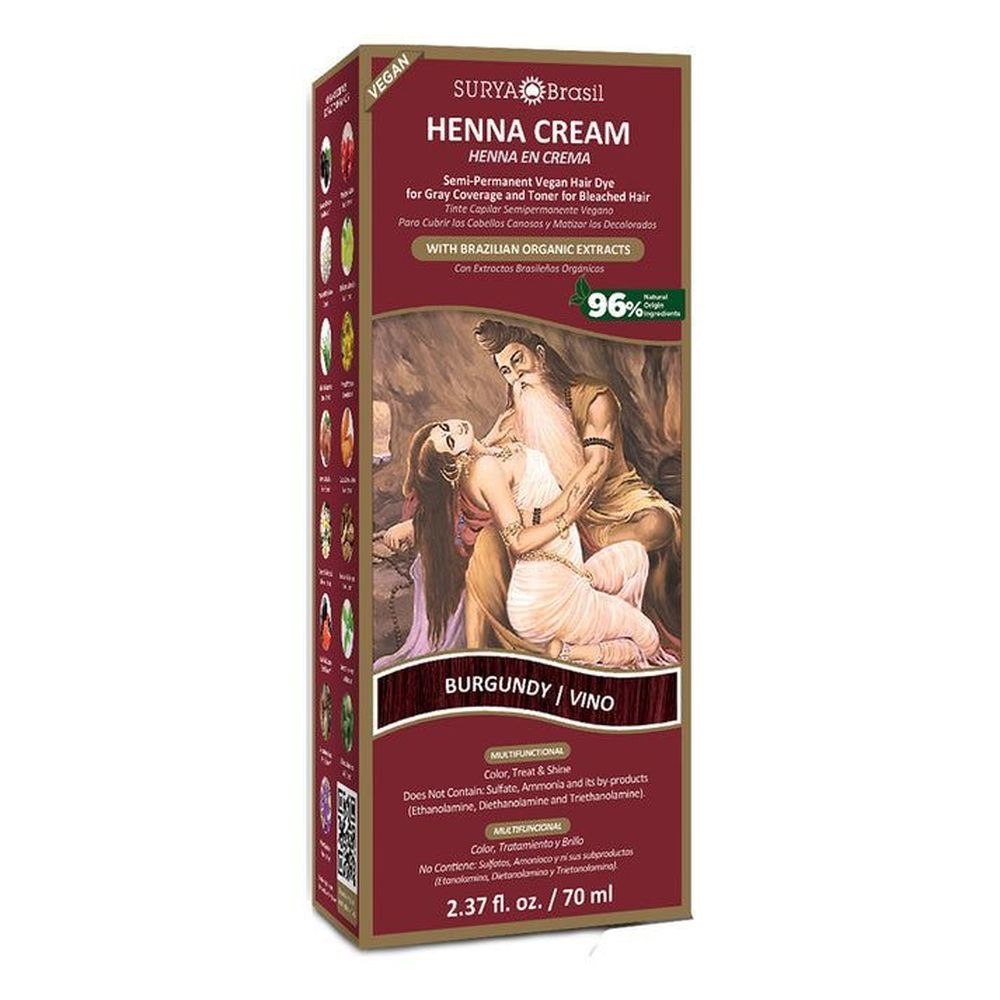 Surya Brasil Burgundy Henna Cream, 2.37 Ounce