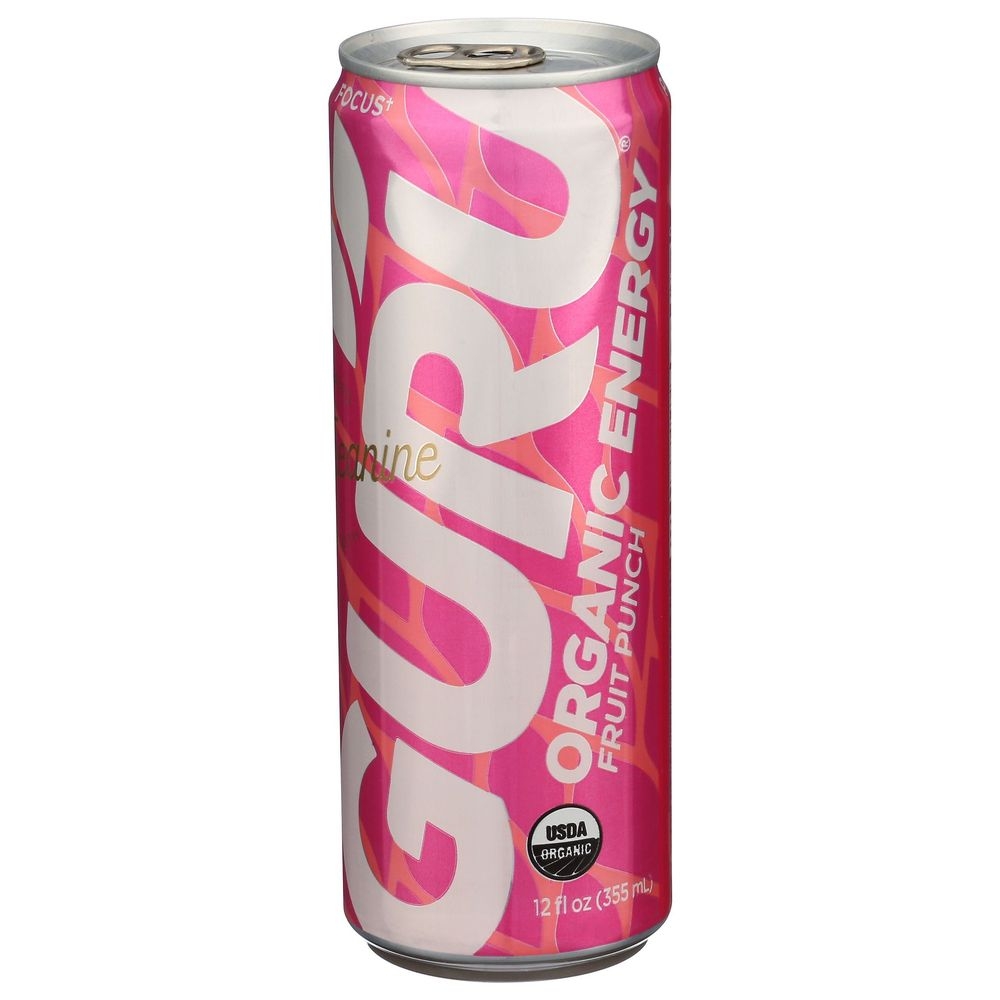 Guru Organic Fruit Punch Energy Drink, 12 Fluid Ounce -- 24 per case