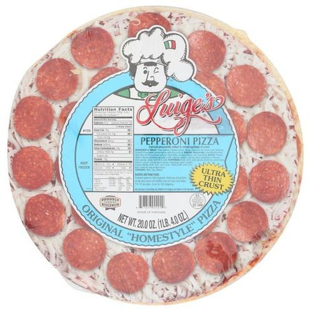 Luiges Pepperoni Thin Pizza Crust, 20 Ounce -- 6 per case
