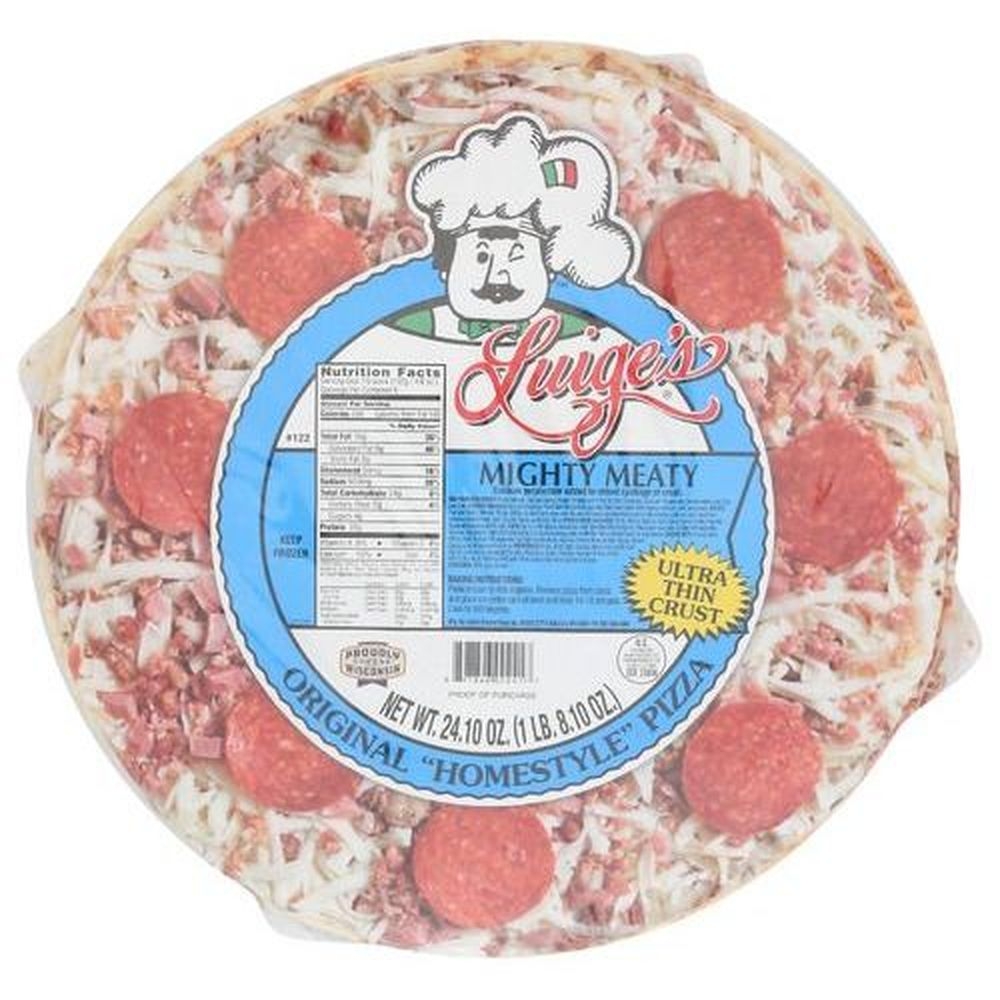 Luiges Mighty Meaty Thin Pizza Crust, 24.1 Ounce -- 6 per case