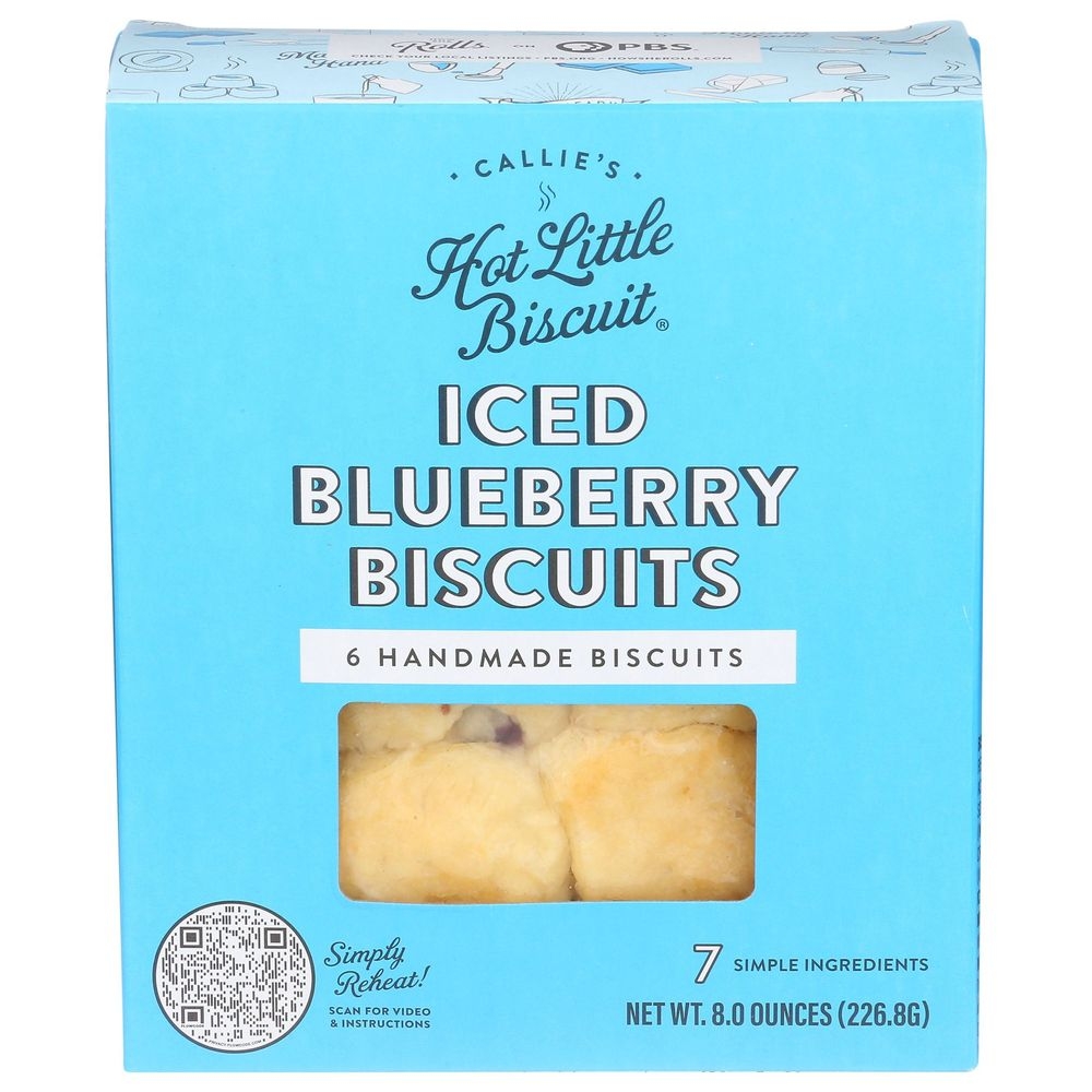 Callies Iced Blueberry Biscuits, 8.4 Ounce -- 6 per case