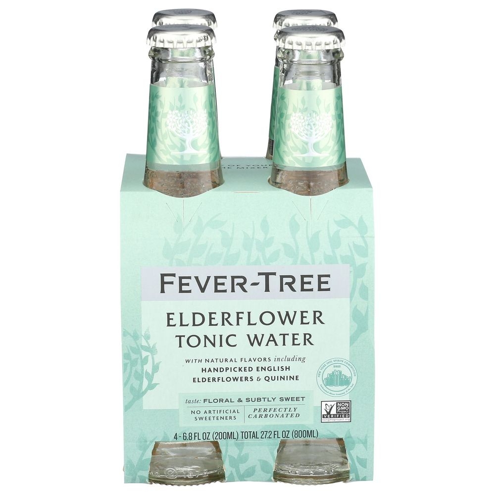 Fever Tree Elderflower Tonic Water, 27.2 Fluid Ounce -- 6 per case