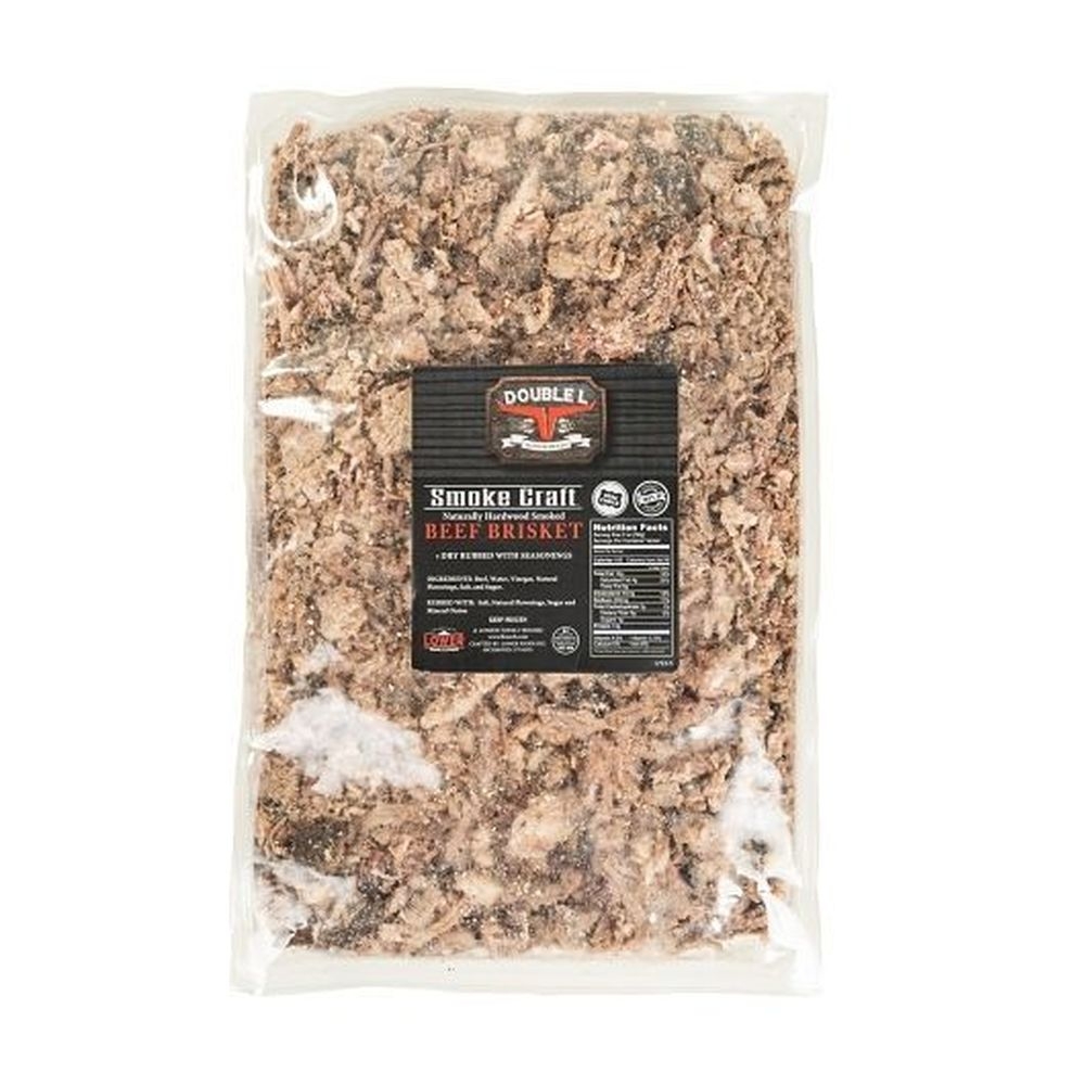 Double L Ranch Usda Choice Chopped Smoked Beef Brisket, 5 Pound -- 2 per case