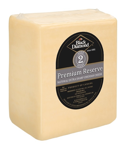 Black Diamond Two Year Unwaxed White Cheddar, 5 Pound -- 2 per case.
