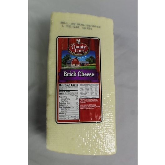 Commodity County Line White Brick Dci Cheese, 5 Pound -- 2 per case
