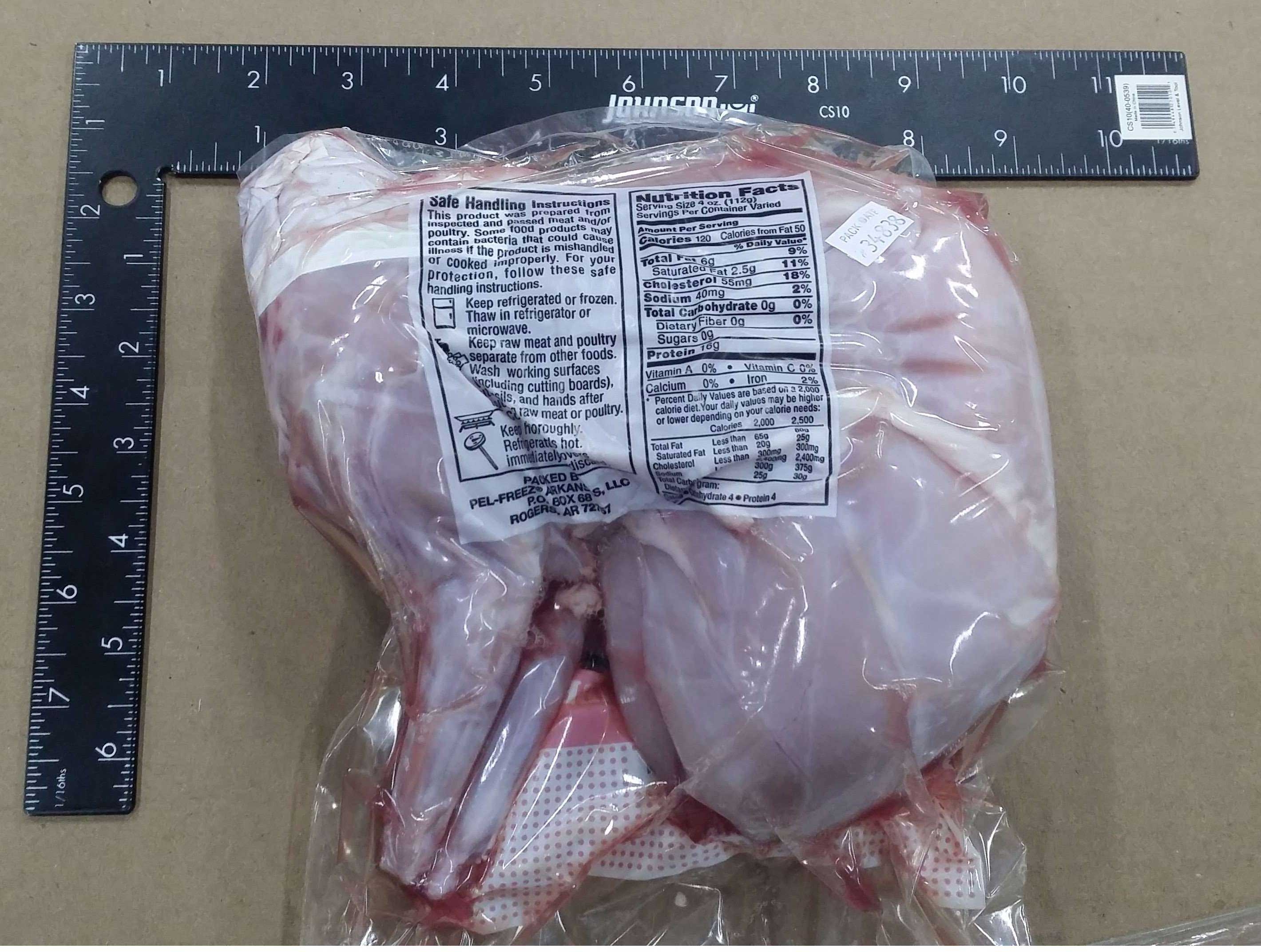 Pel Freeze Fried Whole Rabbit, 3 Pound -- 6 per case
