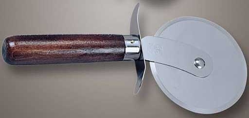 American Metalcraft Wood Handle Pizza Cutter, 4 inch Dia
