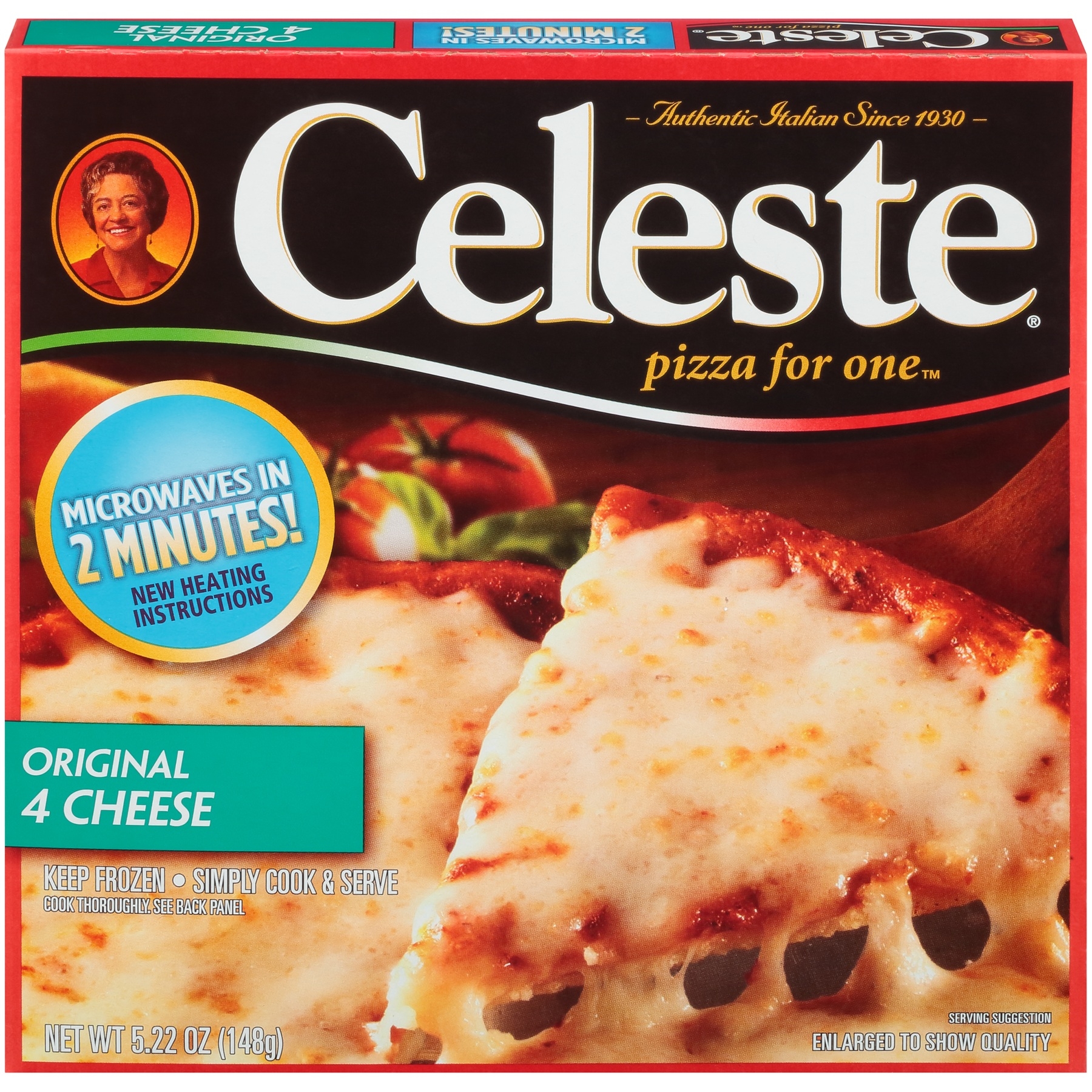 Pinnacle Foods Celeste Original Four Cheese Pizza for One, 5.74 Ounce -- 12 per case.