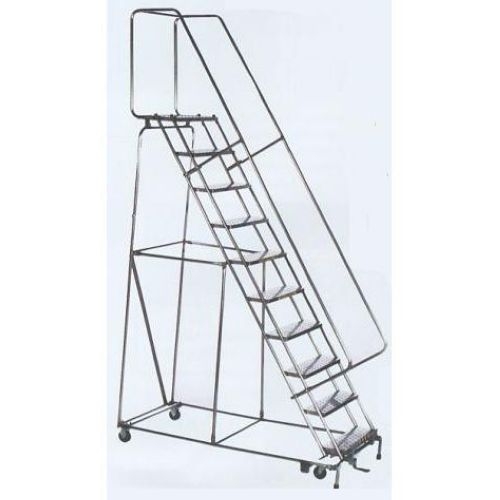 Ballymore Tough T304 Stainless Steel Lockstep Ladder - 8 Step, 24 x 61 inch.