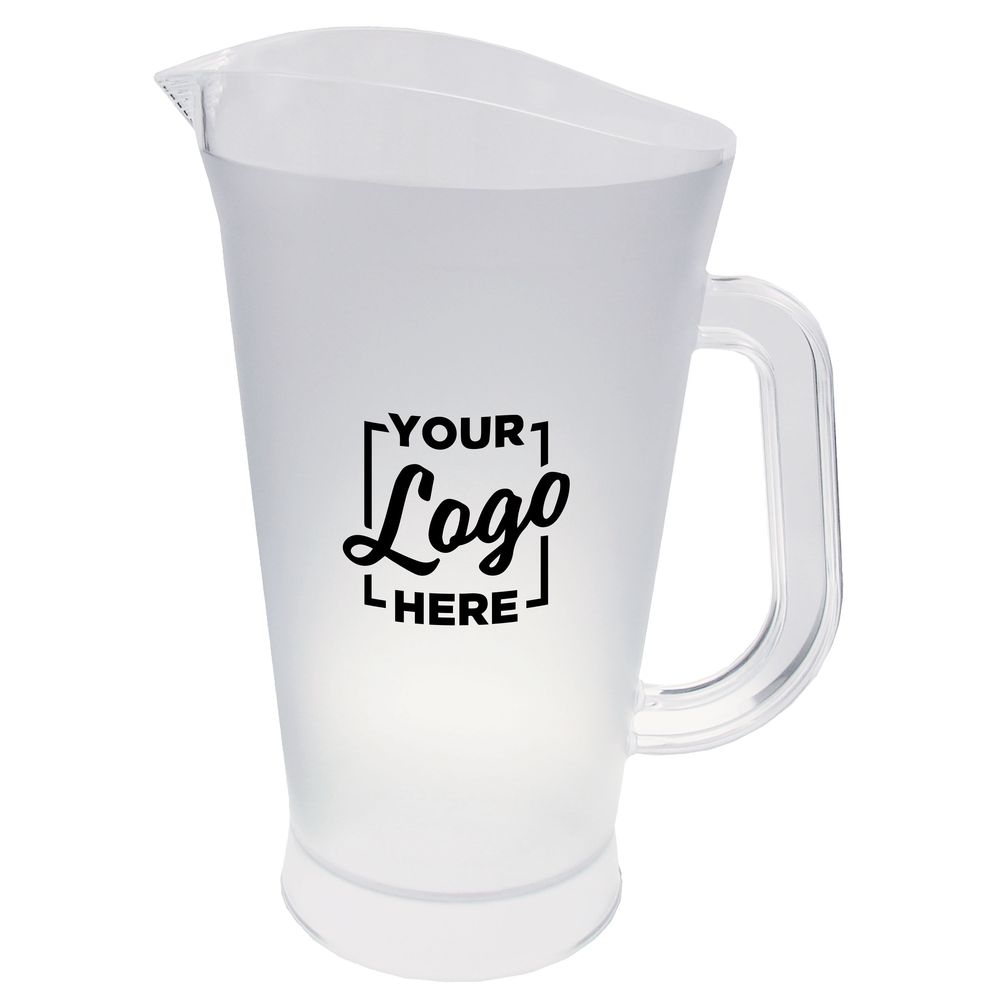 HOWW Clear Polystyrene Pitcher with Handle, 70 Ounce Capacity -- 192 per case