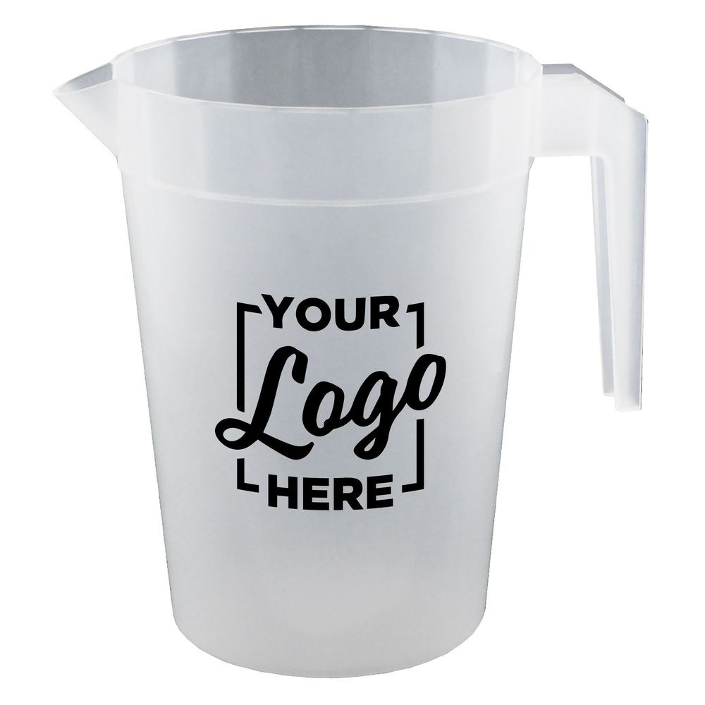 HOWW Polypropylene Stackable Pitcher with Handle, 64 Ounce Capacity -- 48 per case