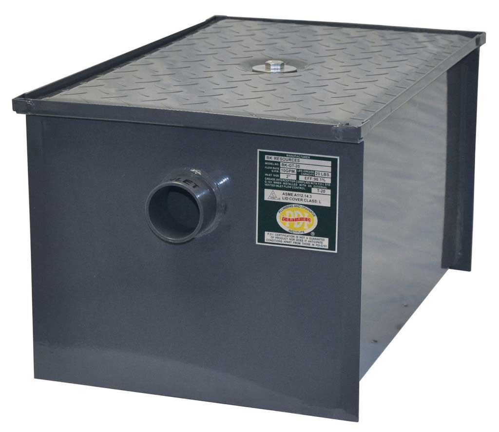 BK Resources Grease Trap, 30 Pound Grease Capacity