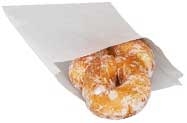 Bagcraft Paper White Dry Wax Sandwich Bag, 6 x 3/4 x 6-1/2 inch -- 2000 per case