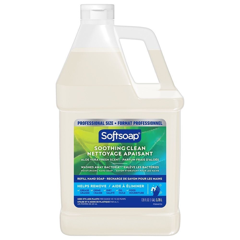 Softsoap Soothing Clean Aloe Vera Fresh Scent Liquid Hand Soap Refill, 128 Ounce -- 4 per case