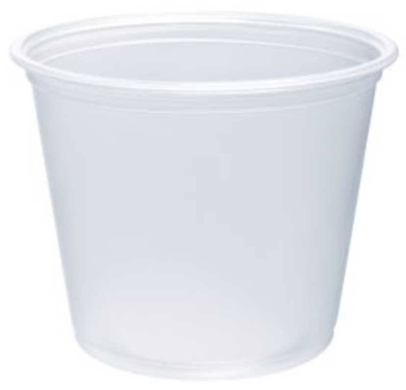 Dart Conex Complements Polypropylene Clear Round Portion Container, 5.5 Ounce -- 2500 per case
