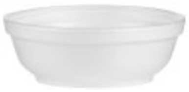 Dart J Cup Expanded Polystyrene Foam White Insulated Bowl, 6 Ounce -- 1000 per case