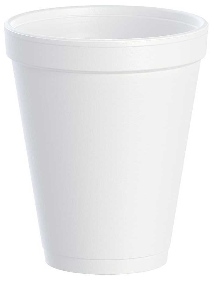 Dart Container J Cup Expanded Polystyrene Foam Insulated Cup, 10 Ounce -- 1000 per case