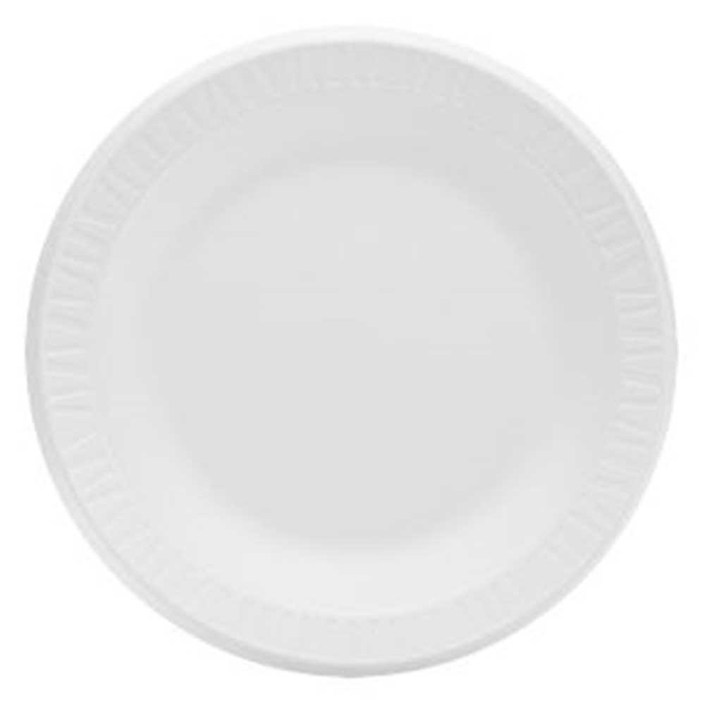 Dart Concorde White Expanded Polystyrene Foam Plate, 10.25 inch Width -- 500 per case