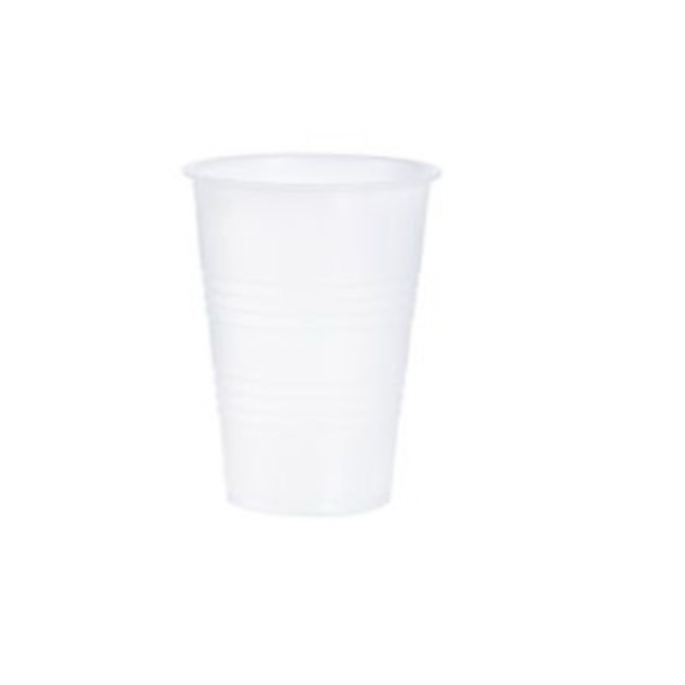 Conex Polystyrene Translucent Round Ribbed Cold Cup, 10 Ounce -- 2500 per case