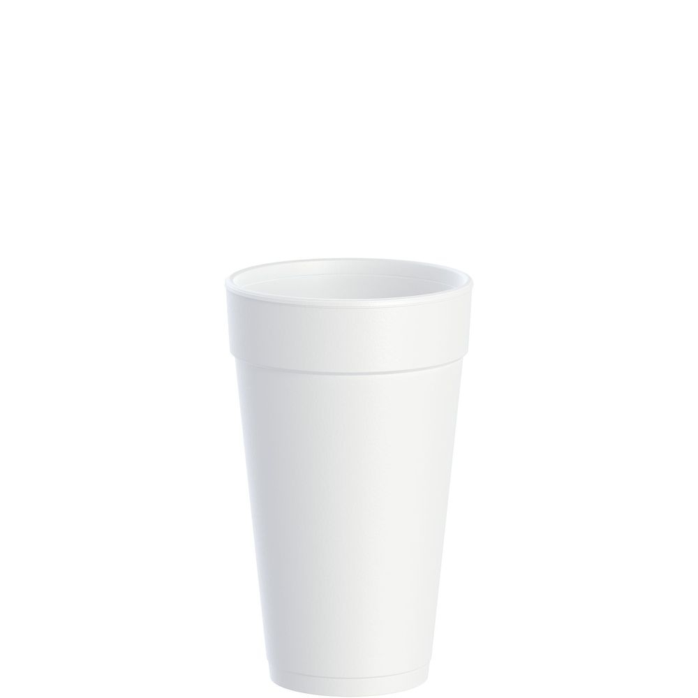 J Cup White EPS Foam Cup, 20 Ounce Capacity -- 500 per case