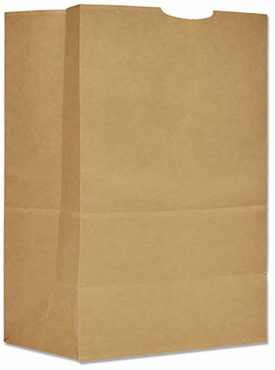 Duro Hilex Poly Kraft Virgin Paper 1/6 BBL Sacks, 12 x 7 x 17 inch -- 400 per case