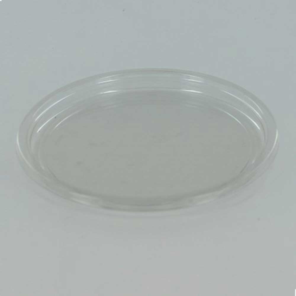 Fabri-Kal Clear 50 percent PCR PET Plug-Fit Round Deli Container Lid Only -- 500 per case