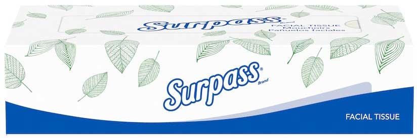 Kimberly-Clark Surpass 2 Ply White Facial Tissue, 8.4 X 8 inch - 125 per pack -- 60 packs per case