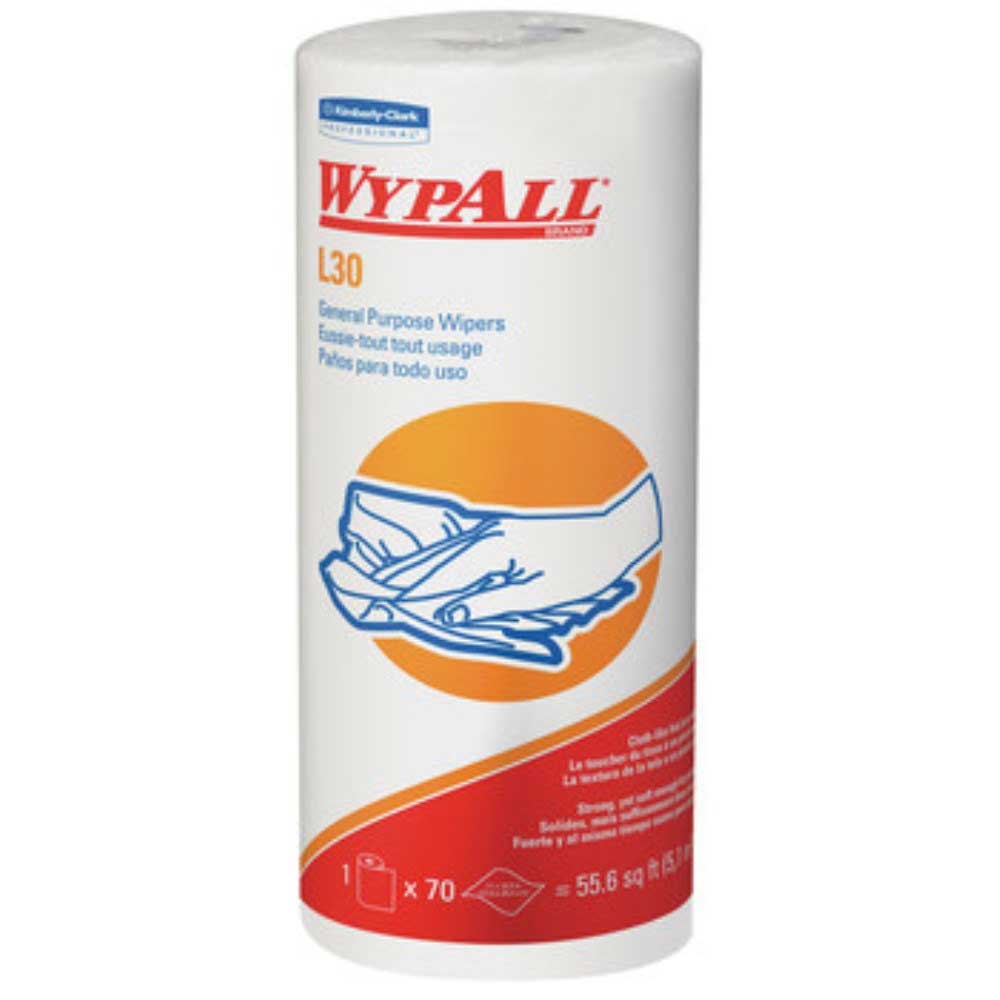 Kimberly Clark Wypall White 2 Ply Small Paper Wiper, 11 x 10.4 inch -- 1680 per case