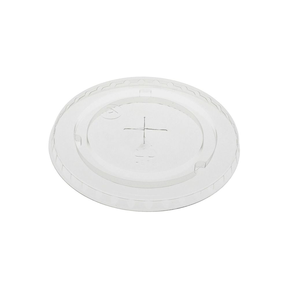 EarthChoice Clear RPET Flat Lid with Straw Slot for 20 Ounce Cup -- 1020 per case