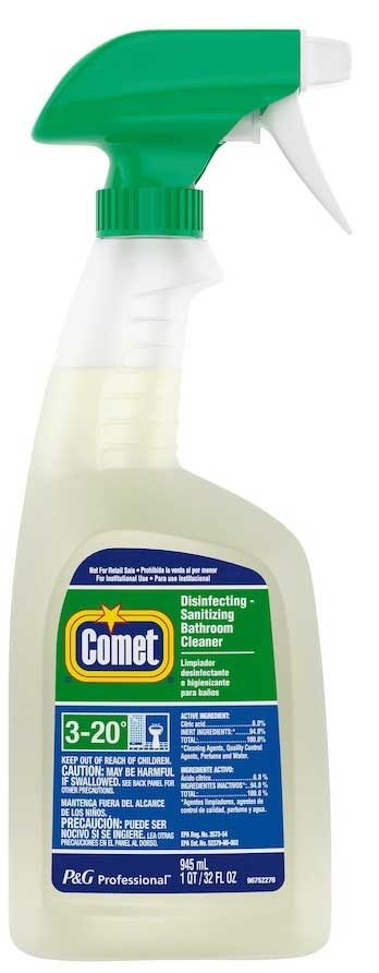 Comet Disinfectant Bathroom Cleaner Spray, 32 Ounce Bottle -- 8 per case