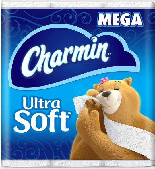 Charmin Ultra Soft Mega Roll Bathroom Tissue - 264 sheets per roll -- 24 rolls per case