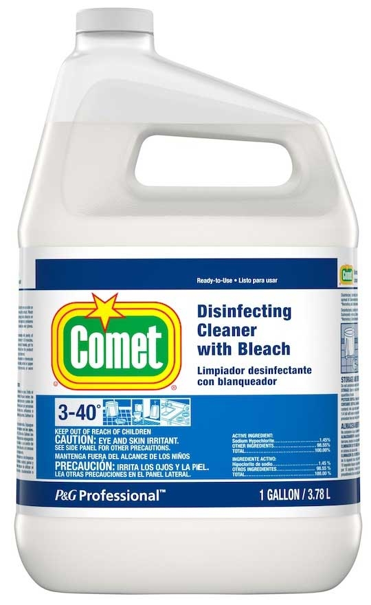 Comet Disinfectant Cleaner with Bleach, 1 Gallon -- 3 per case
