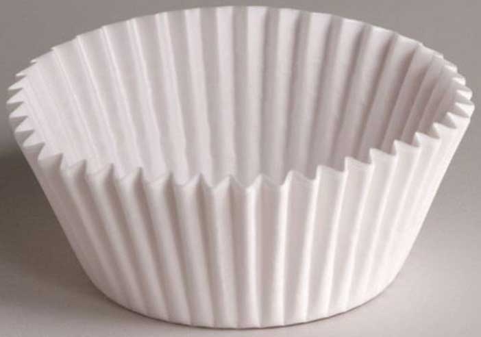 Hoffmaster White Fluted Baking Cup, 5 inch -- 500 per case