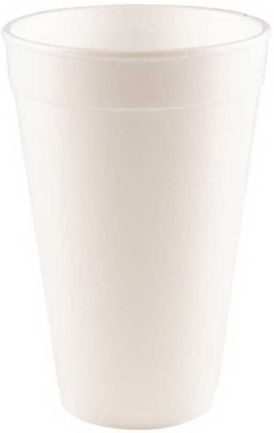 WinCup Handi-Kup High Sheen White Disposable Foam Cup, 16 Ounce -- 500 per case