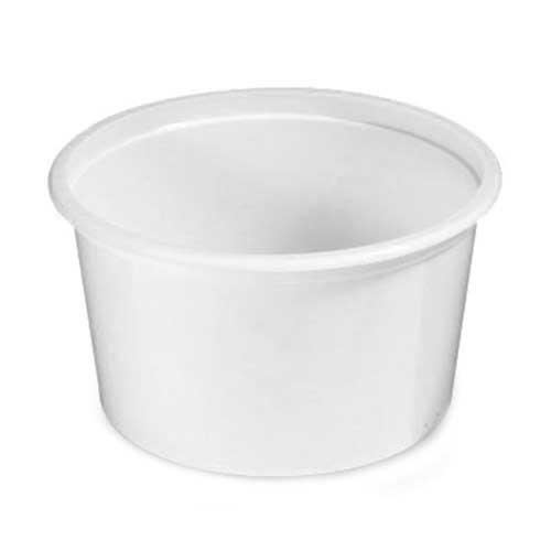Berry Translucent White Polypropylene Round Container, 2.14 inch Height -- 1500 per case