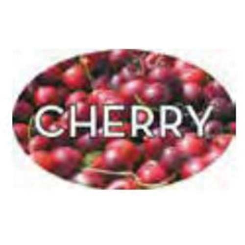 Bollin Small Oval Cherry Flavor Label - 500 per roll