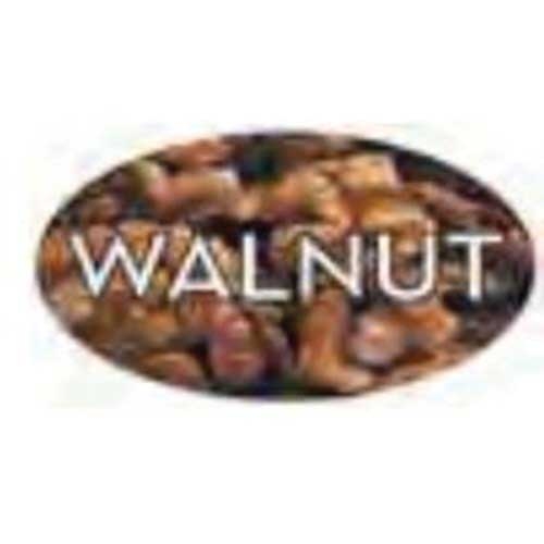 Bollin Small Oval Walnut Flavor Label - 500 per roll