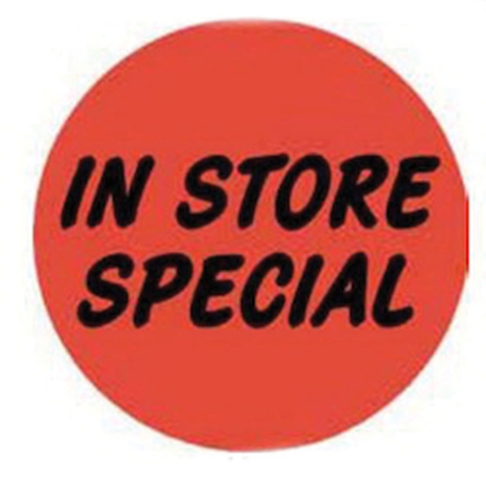Bollin In Store Special Promotional Circle Label, 2 inch -- 1000 per roll