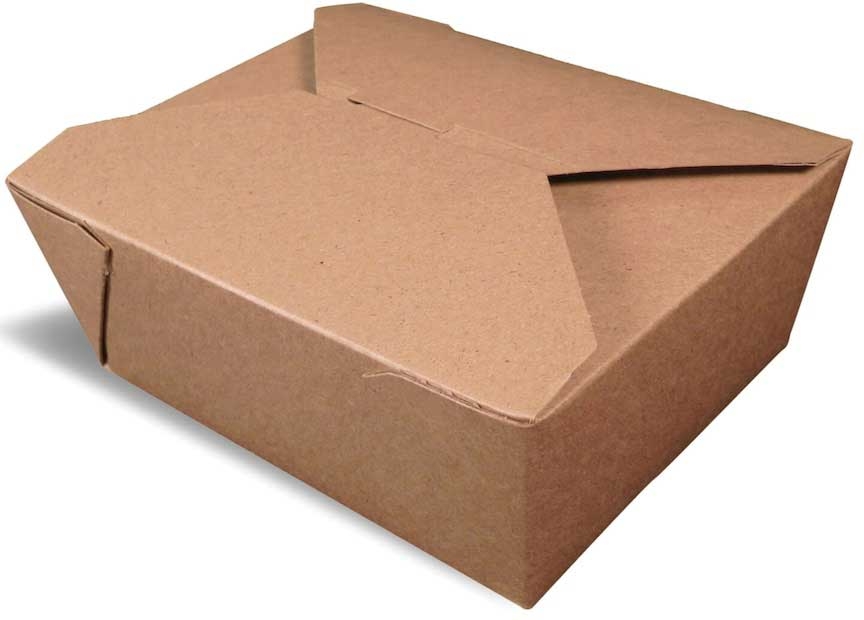 Westrock Bio Plus Fold Pak Earth Number 8 100 Percent Recycled Food Container, 29 Ounce -- 300 per case