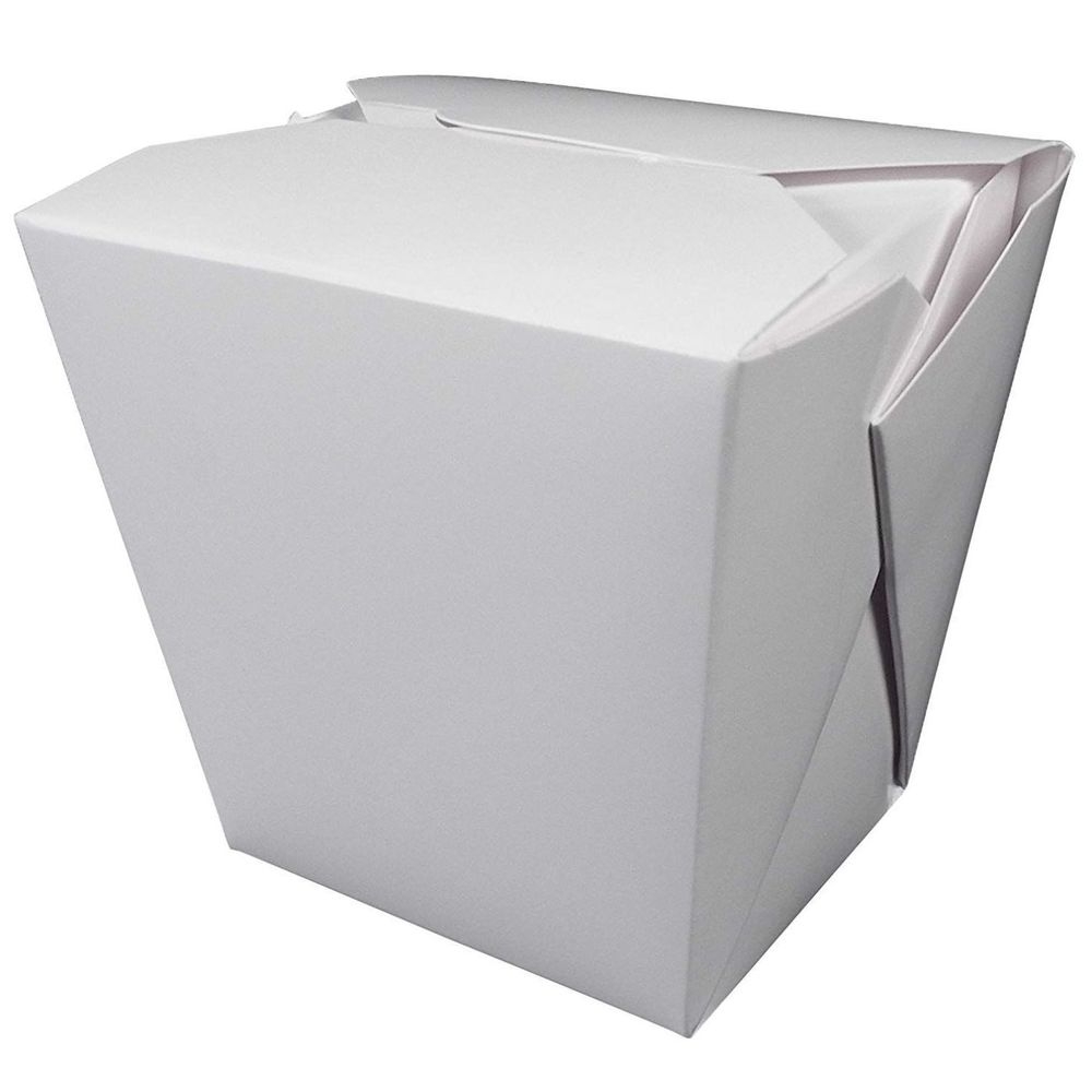 Fold-Pak White Rectangular Food Container, 3.37 x 2.67 inch -- 450 per case